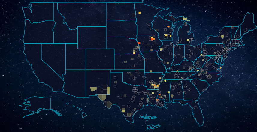Affected areas — 7/3 Severe Storms